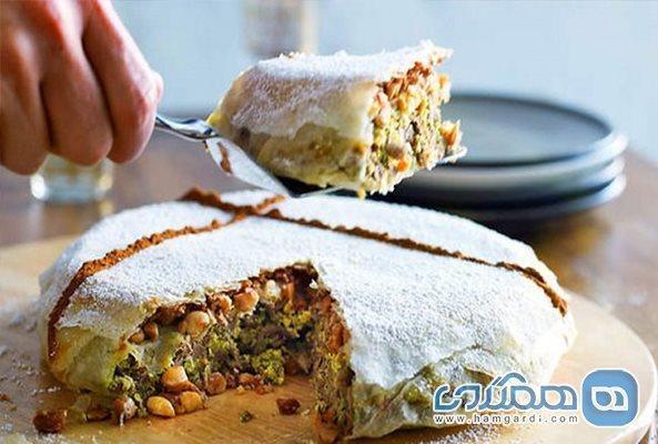 پاستیلا یکی از خوشمزه ترین غذاهای مراکش به شمار می رود پاستیلا یکی از خوشمزه ترین غذاهای مراکش به شمار می رود
